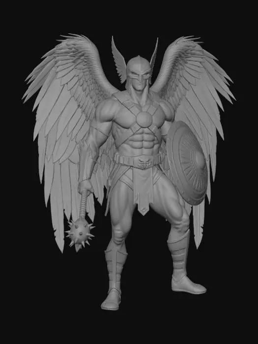 3D model for Hawkman Winged Paladin