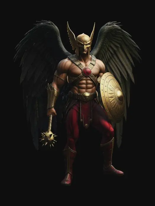 3D model for Hawkman Winged Paladin