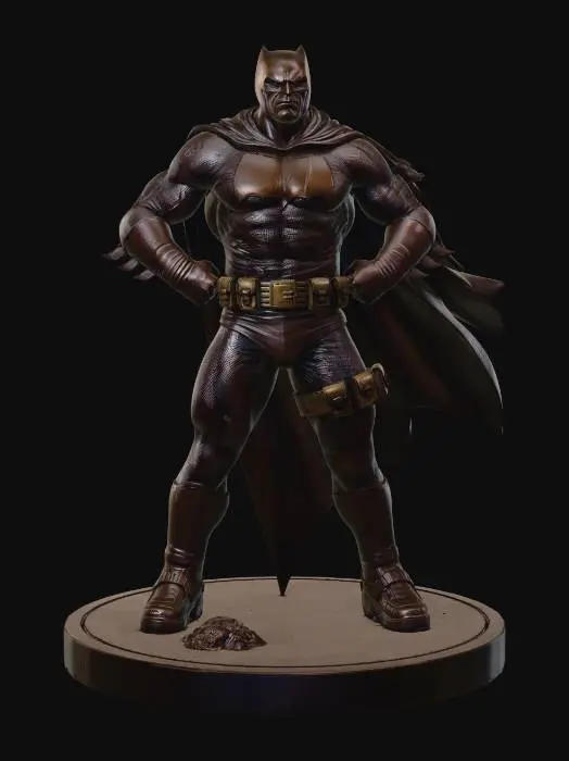 3D model for Battle-Worn Batman The Dark Knight