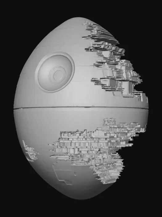 3D model for Fractured Death Star, #EasterEgg2026#