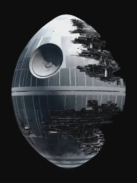 3D model for Fractured Death Star, #EasterEgg2026#