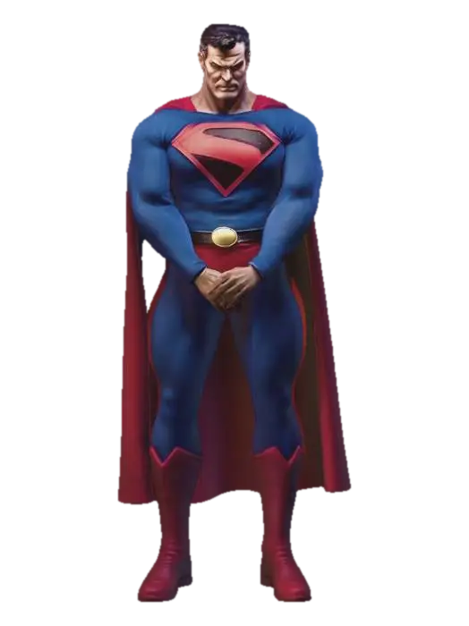 Superman Kingdom Come - Dc 3D model, vytvořený pomocí AI
