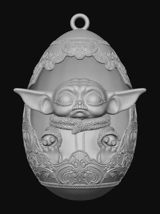 3D model for Grogu in a Lace Egg, #EasterEgg2026#