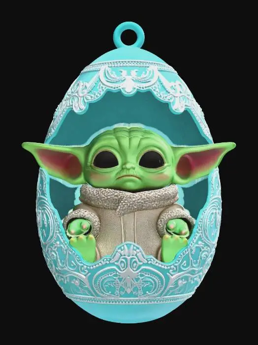 3D model for Grogu in a Lace Egg, #EasterEgg2026#