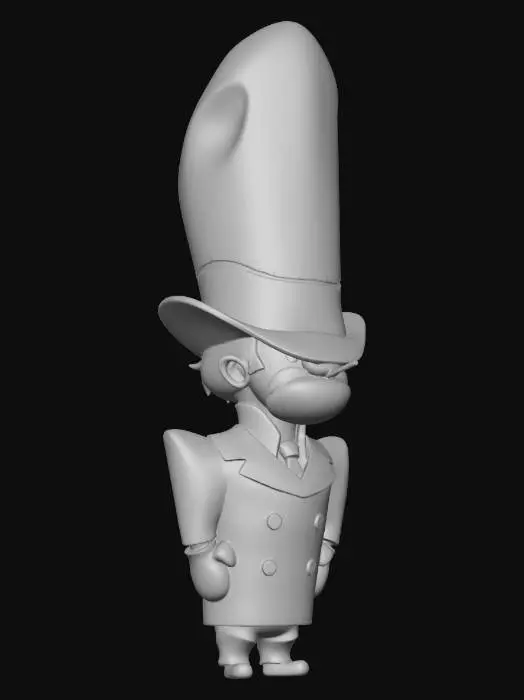 3D model for The Tall-Hatted Mobster