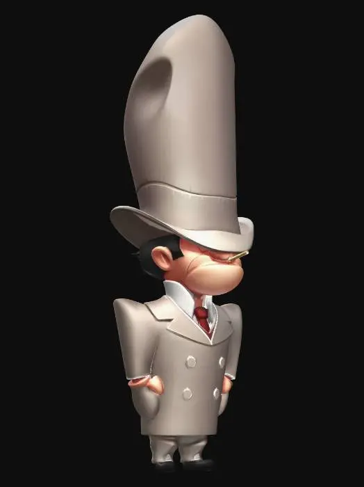 3D model for The Tall-Hatted Mobster
