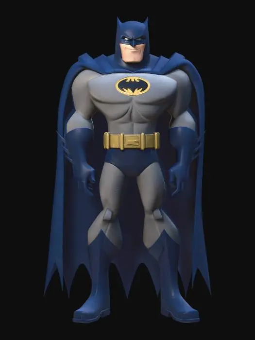 3D model for 3D Batman The Brave and the Bold