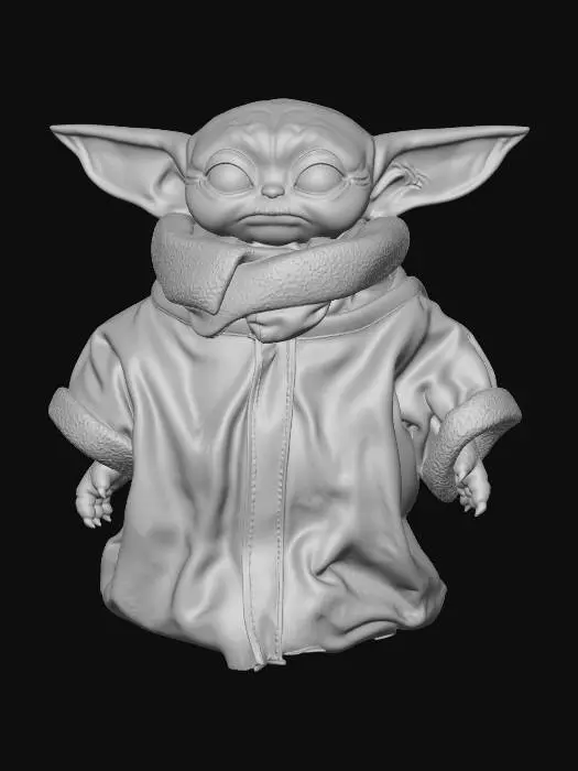 3D model for Grogu sees you