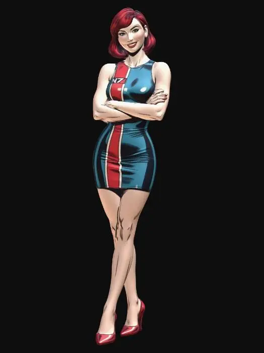 3D model for Cosmic Pinup Commander