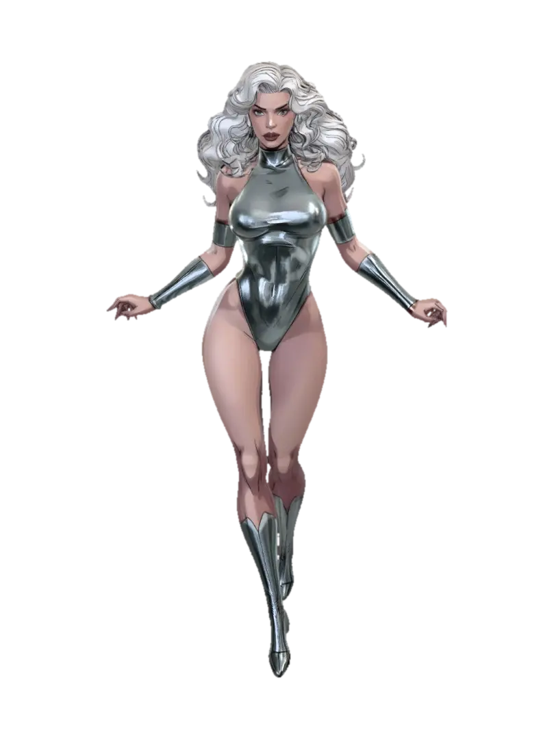 Silver Valkyrie - Meshy AI 3D RPG-karaktär