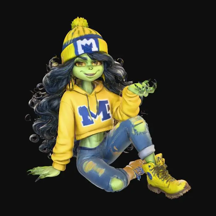 3D model for Chill Grinch in Michigan Winter Attire