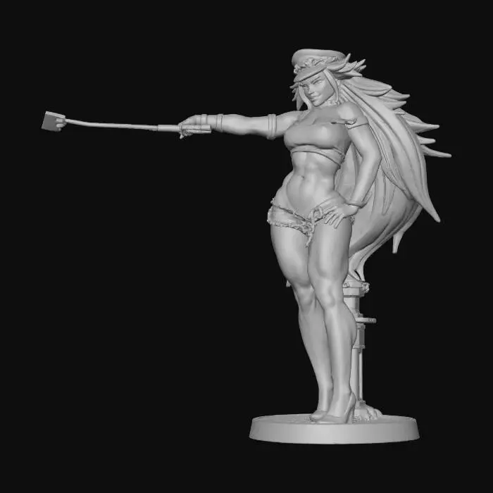 3D model for Pink-haired Warrior