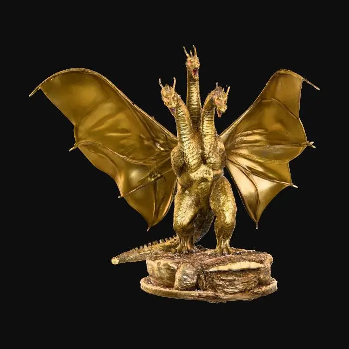 3D model for King Ghidorah Statue
