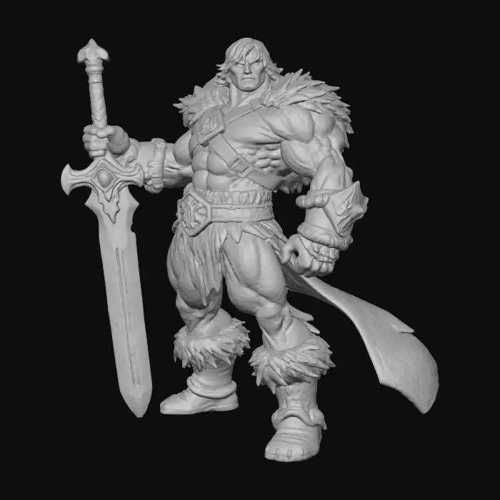 3D model for Warrior of the Crimson Realm