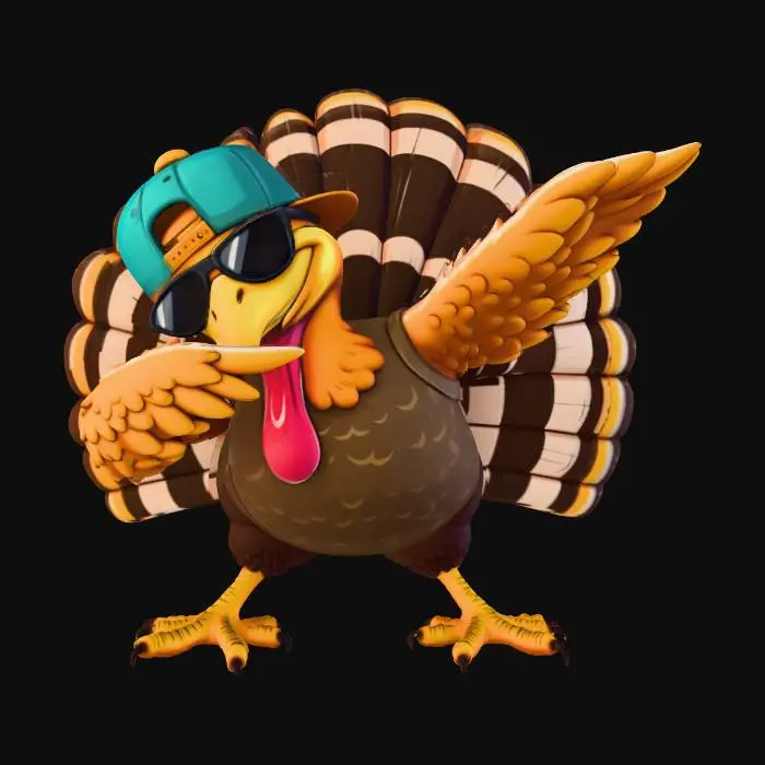 3D model for Dabbing Turkey, #Thanksgiving#