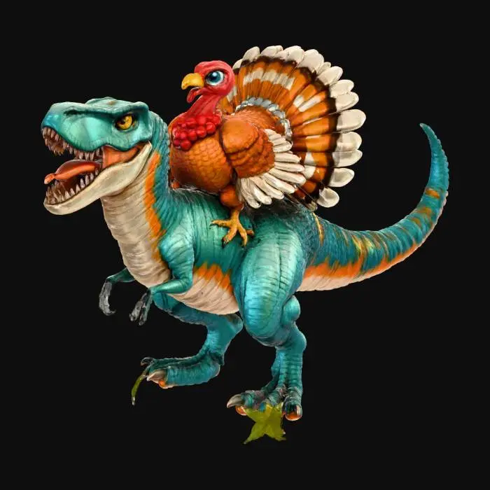 3D model for Dino Harvest Festival, #Thanksgiving#