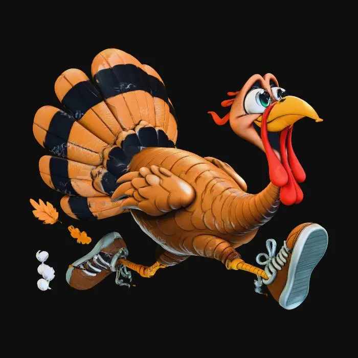 3D model for Runaway Turkey, #Thanksgiving#