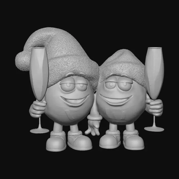 3D model for M&M Holiday Cheer Duo, #Christmas2025#