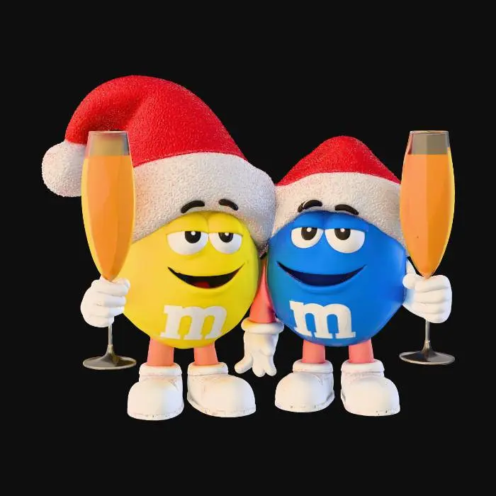 3D model for M&M Holiday Cheer Duo, #Christmas2025#
