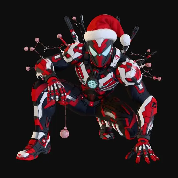 3D model for Spider Cyber Claus Avenger, #Christmas2025#