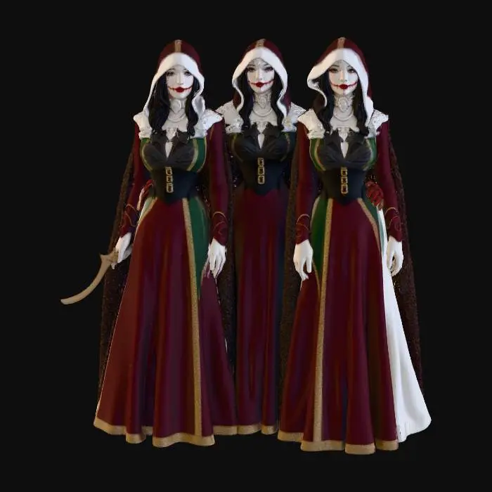 3D model for Enigmatic Trinitas