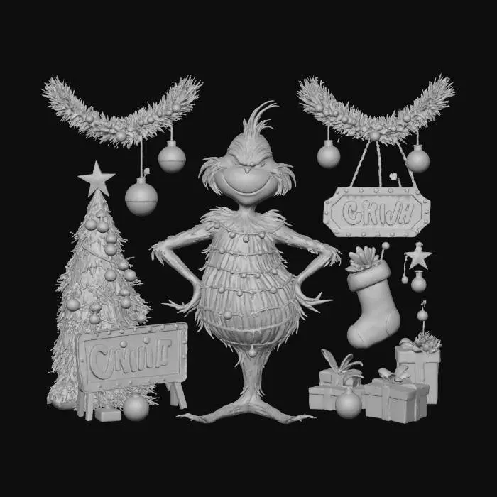 3D model for Grinch's Festive Glow