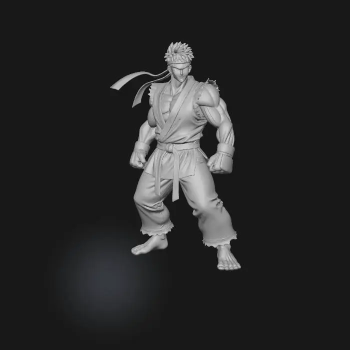 3D model for Warrior's Resolve Ryu