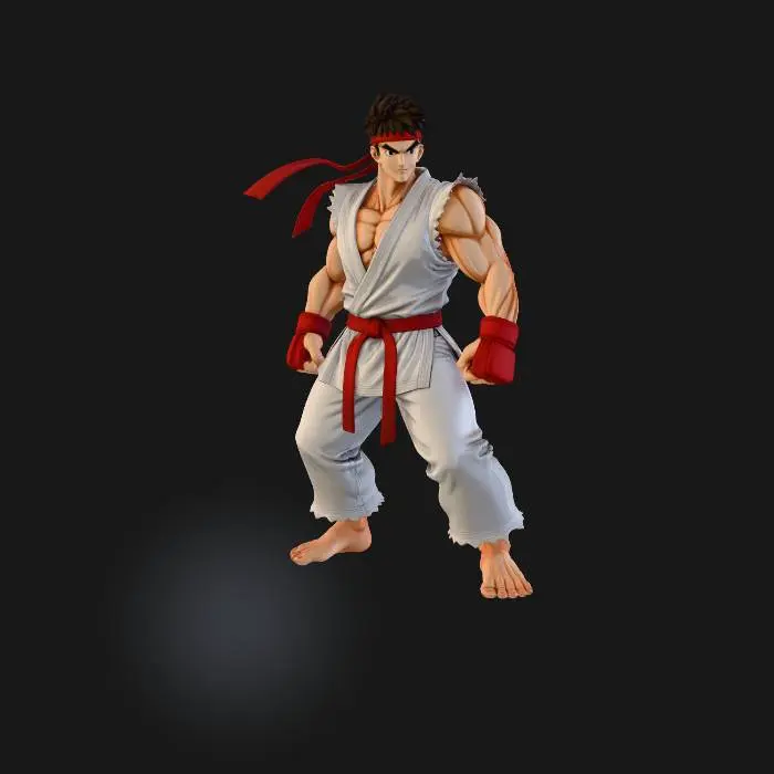 3D model for Warrior's Resolve Ryu