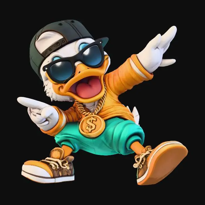 3D model for Hip Hop Duck