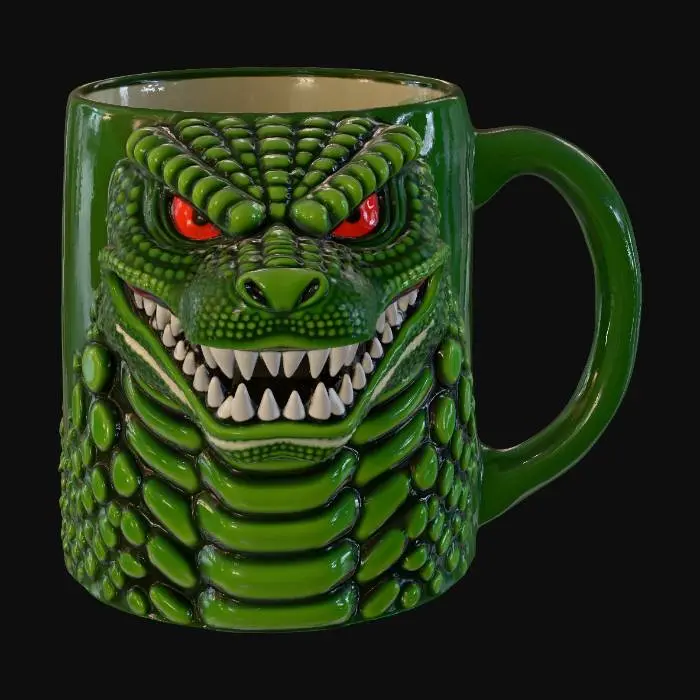 3D model for Godzilla Mug