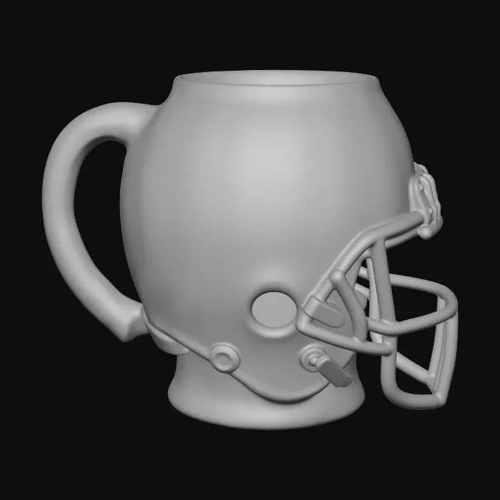3D model for Michigan Helmet Mug