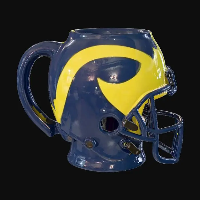 3D model for Michigan Helmet Mug