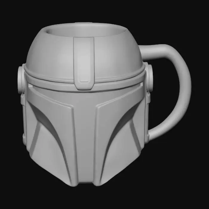 3D model for Mando Helmet Mug