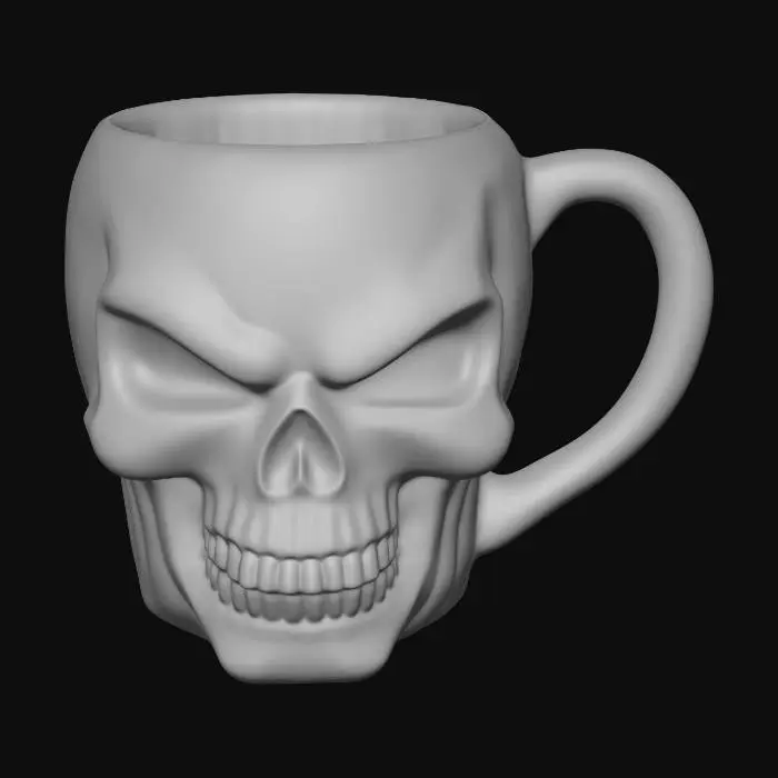 3D model for Fiery Skull Mug