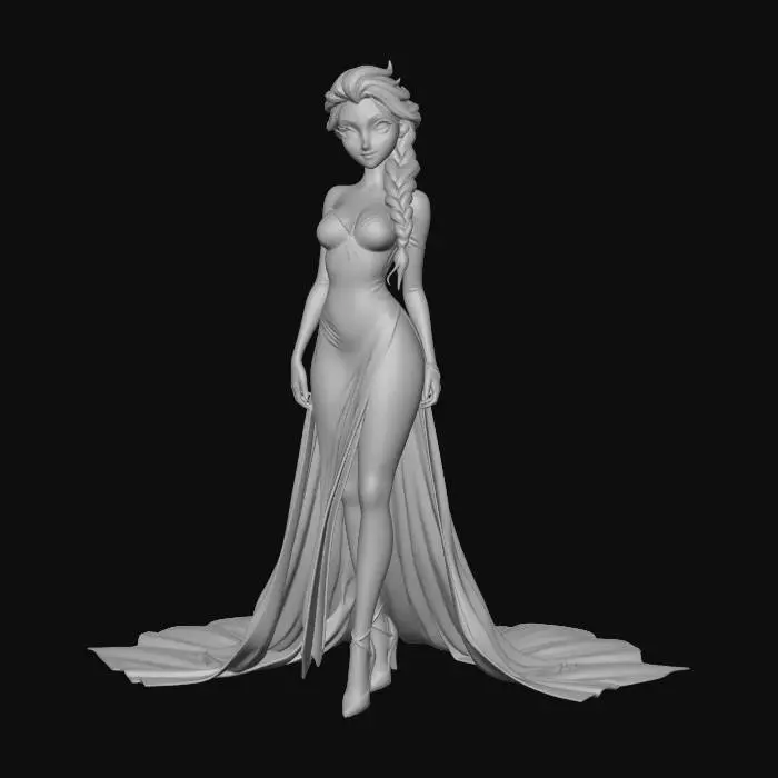 3D model for Ice Queen in Wonderland