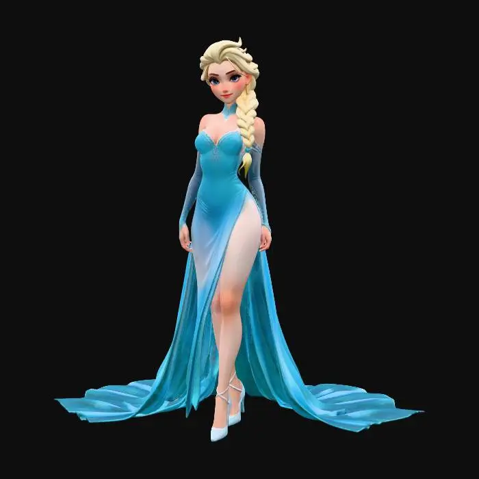 3D model for Ice Queen in Wonderland