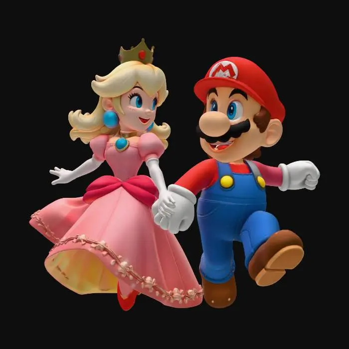 3D model for Mario & Peach Celebration Stroll