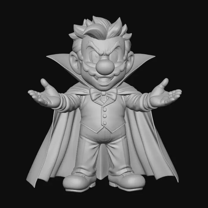 3D model for Vampire Plumber Mario