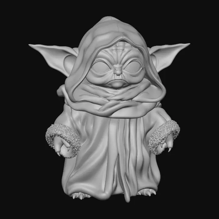 3D model for Grogu in the Dark Cloak