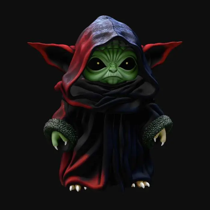 3D model for Grogu in the Dark Cloak
