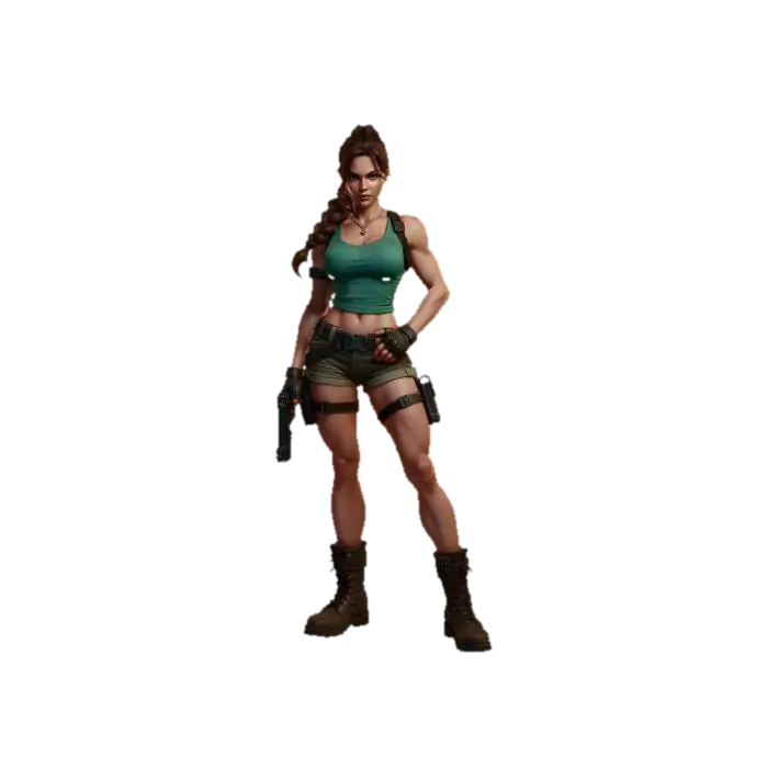 Wasteland Ranger - Scavenger 3D model, vytvořený pomocí AI