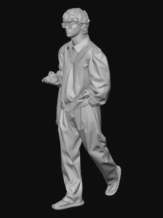 3D model for Casual Street Style in Olive and Cream