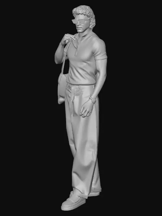 3D model for Street Style in Brown and White