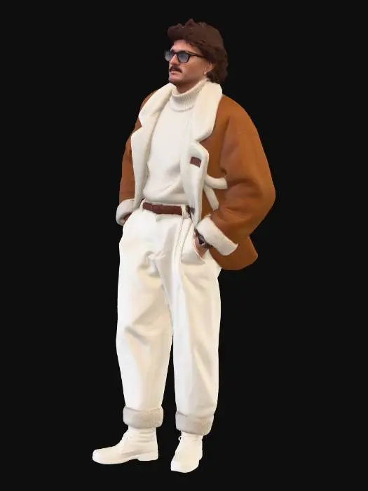 3D model for Winter Shearling Style