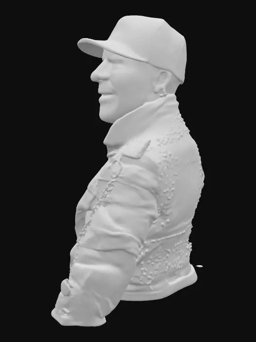 3D model for Smiling Man in Leather Jacket