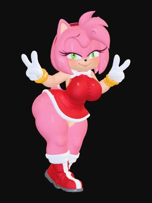 3D model for Character Posing Playfully