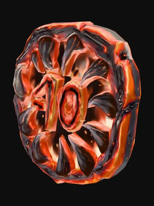 3D model for Şeytani tasarımlı bir buton