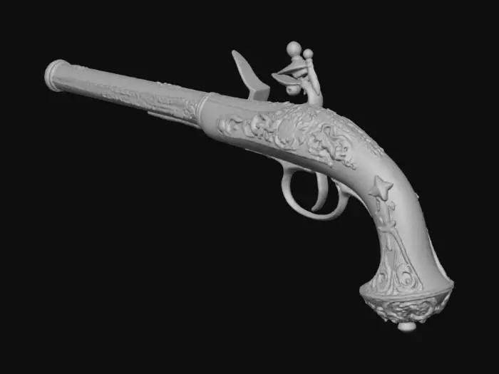 3D model for Antique Flintlock Elegance