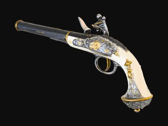 3D model for Antique Flintlock Elegance