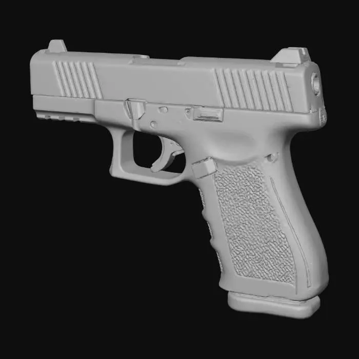 3D model for Handgun Side Profile
